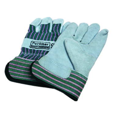 Leather Single Palm Industrial Safety Work Glove, Reliable Protection Against Abrasions and Cuts, Ergonomically Designed for Construction, Assembly, and Warehouse Tasks, Durable, Comfortable Fit